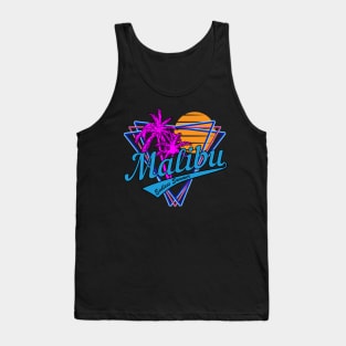 Retro 80s Style Malibu Summer Beach Tank Top